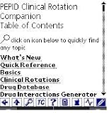 PEPID CRC - CLINICAL ROTATION COMPANION (PalmOS)