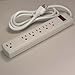6Ft 6-Outlet Perpendicular Power Strip 90j