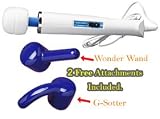 Hitachi Magic Wand HV250R Massager w/ Wonder Wand Attachment, & G-Spotter