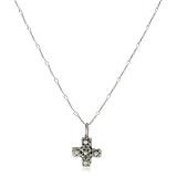 Satya Jewelry Silver Greek Cross Necklace