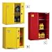 Eagle 1932SC6 Combo Safety Cabinet for Flammable Liquids, 2 Door Manual Close, 30 gallon, 44"Height, 43"Width, 18"Depth, Steel, Yellow