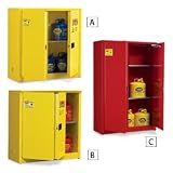 EAGLE Double-Wall Flammable Liquids Safety Cabinets - Yellow
