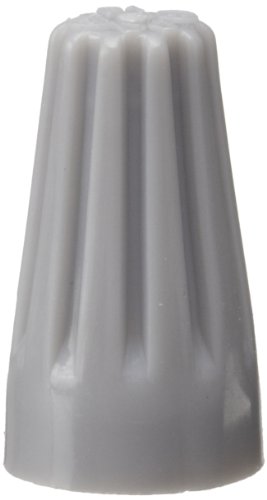 Morris Products 23171 Screw On Wire Connector, P1 Type, Gray, 22 - 14 Awg, max: 1 #14 w/1 #20 min: 2 #22 Wire Combinations, 300V Max Voltage (Pack of 1000)