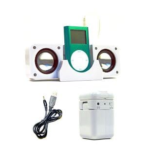 iPod Portable Boom Aluminum Speakers With USB Power Cord