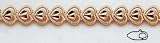 14kt 7 Diamond Cut Heart Bracelet - DC306-7