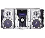 Sharp CD-ES600 5-Disc Shelf System (Silver)