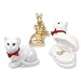 18k Kitty Cat Necklace Pendant Crystal in Shaped Gift Box