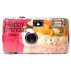 Personalized Fruit Cake Birthday Camera - 12 Pack by 
