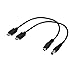 SinLoon USB 3.1Type-C Male to DC5.5 X 2.5mm Male Female Power Plug Extension Charge Cable for Tablet OmniCharge (USB-C to DC M F 1Pair)
