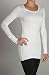 Velvet Long Sleeve Crew Tunic Button Cuff Tee (GANET)