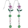 Pink Gem WILDFLOWER Bead Dangle Earrings