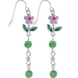 Pink Gem WILDFLOWER Bead Dangle Earrings