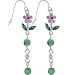 Pink Gem WILDFLOWER Bead Dangle Earrings