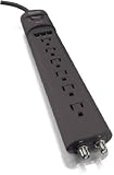 Phillips #SPP3217WA/17 Black 6Out SurgeProtector
