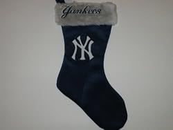 NEW YORK YANKEES 17" Plush CHRISTMAS STOCKING with Team Logo & Team Colors