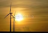 Wallmonkeys Peel and Stick Wall Decals - Wind Turbines - Removable Graphic