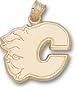 Calgary Flames 14K Gold ''C'' Logo 5/8'' Pendant