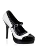 Saddle Shoe-Style Pump With Strap And 5 1/4 Inch Heel