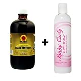 Tropic Isle Jamaican Black Castor Oil 8 Oz and Kinky Curly Knot-today 8 Oz Combo Big Sale!!!!!!!