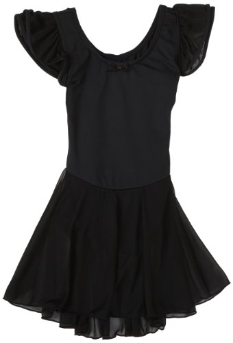 External hard drive:Capezio Girls 7-16 Flutter-Sleve Dress Leotard,Black,M (8-10)