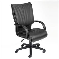 Boss Office Furniture B9701/9702 Modern LeatherPLUS Executive Chair with Dracon Filled Cushions
