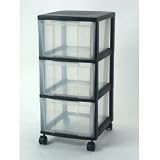 3 Drawer Mini Chest (Black) (26.18H x 12.125W x 14.375D)