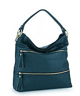 Big Buddha Jzip Oversized Hobo Blue