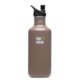 Klean Kanteen Stainless Steel 40 Ounce Water Bottle with 2.0 Sports Cap, Tree Bark
