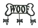 Dog Bone Leash Hook Rack