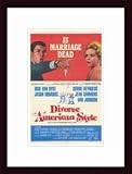 Divorce American Style, Art Poster with Wood Frame, poster size: 11