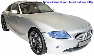 Saab 97x HID tinted blue headlight bug shield by LaminX 2006 Saab 97x headlight HID blue-tinted bug shield protector film - Saab 9-7x - Headlight deflector shields