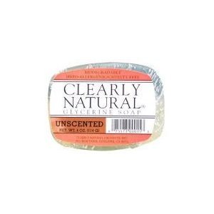 Glycerine Bar Soap - Unscented, 4 oz ( Multi-Pack)