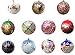 Christmas Decorations Paper Mache Ornaments Hanging Balls Diameter : 3 inches