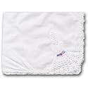 Handmade White Handkerchief with Lace Accent of a Woman