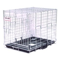 Childrens Toyshop  Pet Supplies : Precision Pet Small 2000 Suitcase Crate, 24 x 17 x 19-Inch, Chrome