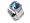 14K White Gold Ring with Blue Topaz and Diamonds