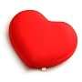 Mogu Big Heart 20-by-24-Inch Decorative Pillow, Red