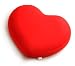 Mogu Big Heart 20-by-24-Inch Decorative Pillow, Red