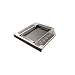 Salcar� - 2. HDD/SSD Caddy Adapter f�r SATA Festplatte und alle Notebooks mit 12,7mm SATA Laufwerkschacht z.B. HP Pavilion DV4 DV5 DV6 DV7, CompaQ 620 625 635 NW8440, Samsung R560, NP Serie, Acer Aspire, Extensa 5230E 7630G, TravelMate 7740G 5740Z, Toshiba Qosmio X300 Tecra M10, Satellite A660 L650D, Asus M N F G B X Serien, Fujitsu Siemens Esprimo Mobile, Sony Vaio VGN-BZ26M, VPC Serie