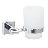 Enzo Rodi 450410 Glashalter mit Glas Serie Quarz massiver Messing verchromt