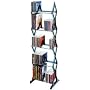 Atlantic 64835195 Mitsu 130 CD/90 DVD/BluRay/Games 5-Tier Media Rack (Smoke)
