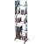Atlantic 64835195 Mitsu 130 CD/90 DVD/BluRay/Games 5-Tier Media Rack (Smoke)
