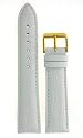 Watch White Italian Leather Crocodile Grain