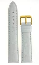 Watch White Italian Leather Crocodile Grain