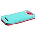 MyBat HTC One SV Rubberized Card Wallet Back Protector Cover - Retail Packaging - Teal/Pink