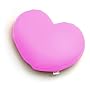 Mogu Medium Heart 12-by-19-Inch Decorative Pillow, Shocking Pink
