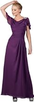 Hot Sale Meier Women's Drape Short Sleeve Chiffon Gown
