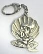 Ariel The Little Mermaid Pearl Pewter Key Chain