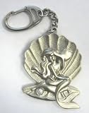 Ariel The Little Mermaid Pearl Pewter Key Chain