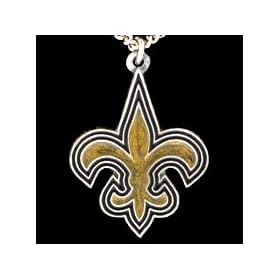New Orleans Saints Logo Pendant Necklace - NFL Football Fan Shop Sports Team Merchandise